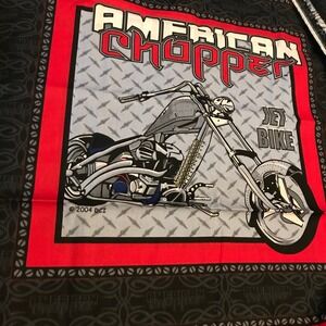 Vintage 2004 American Chopper Fabric Panel OCC Jet Bike‎ Black Widow Motorcycle